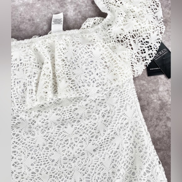LAUREN Ralph Lauren Crochet One-Piece Swimsuit - Picture 6 of 8
